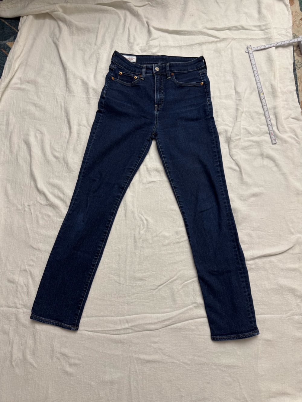 GAP Classic Straight High Rise Blue Denim Jeans. 29. 8. Regular.